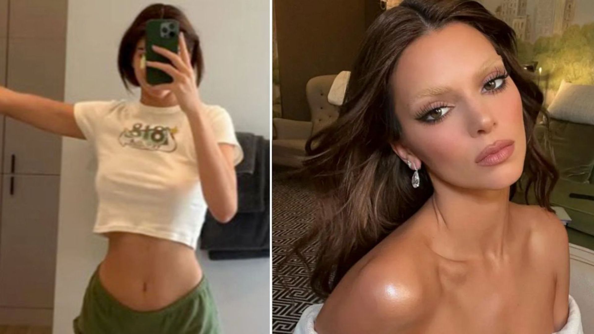Kendall Jenner goes braless in the latest snap after secret boob job tales