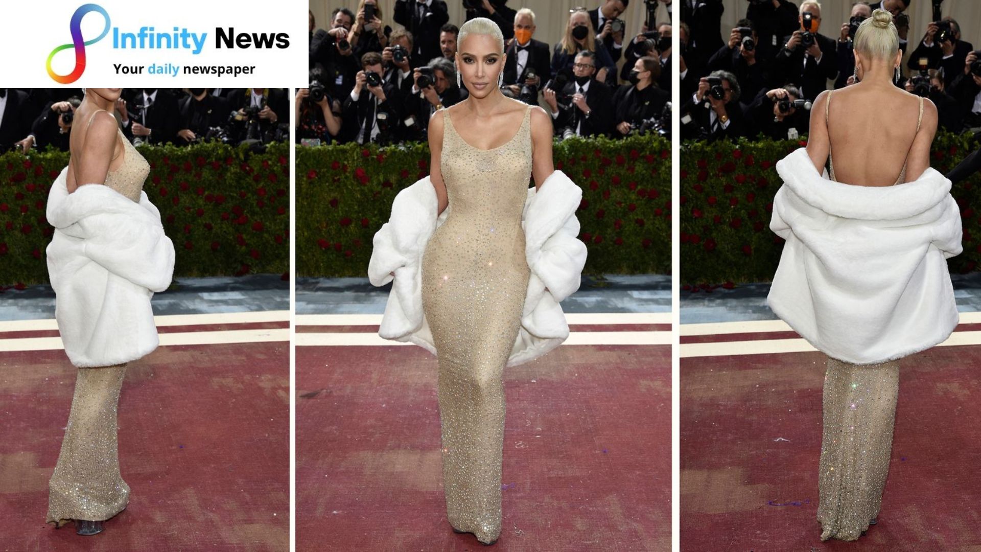 Kim Kardashian takes Met Gala show showing up in Monroes dress