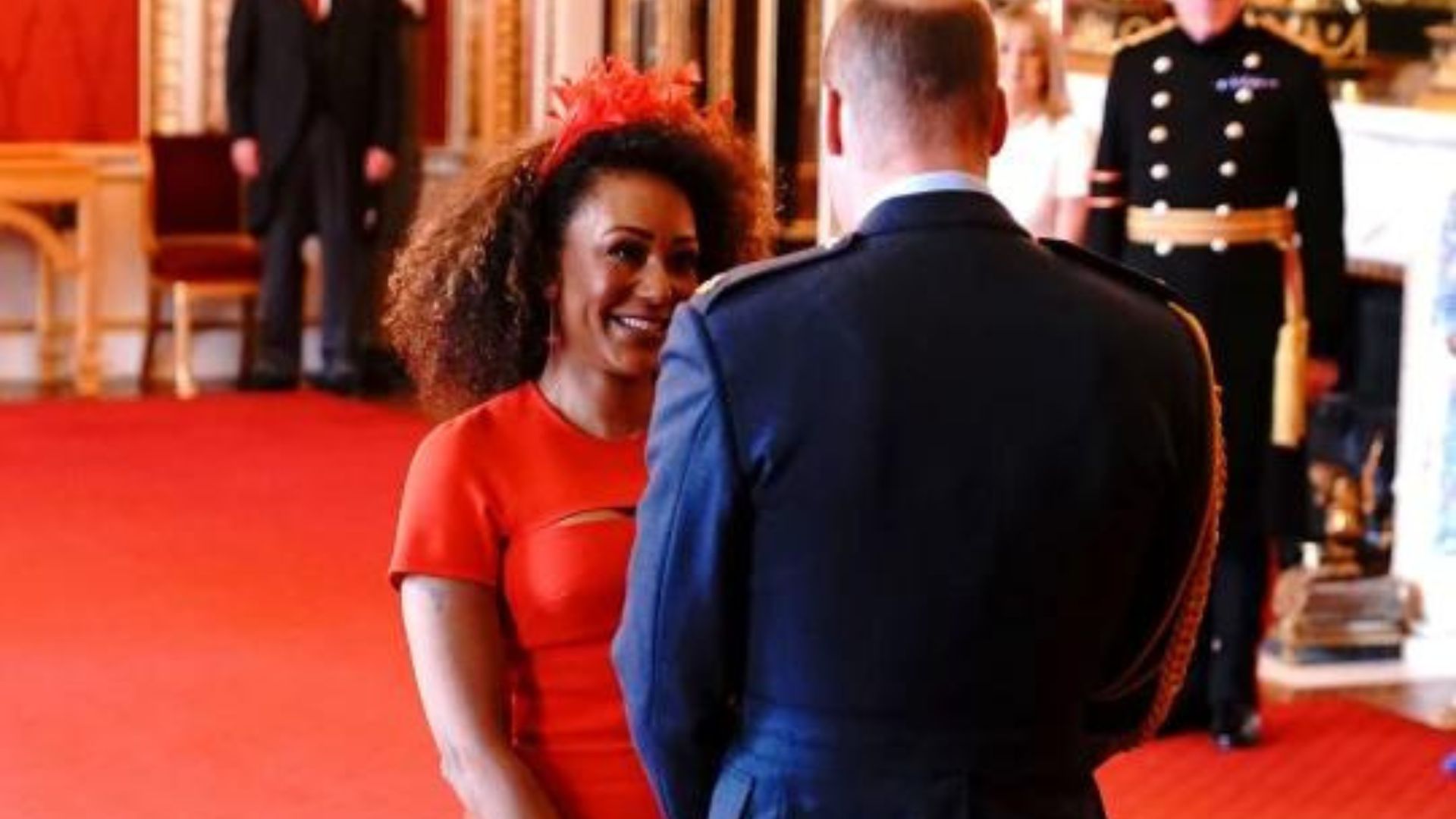 Mel B admits she wasnt wearing pants when got her MBE from Prince