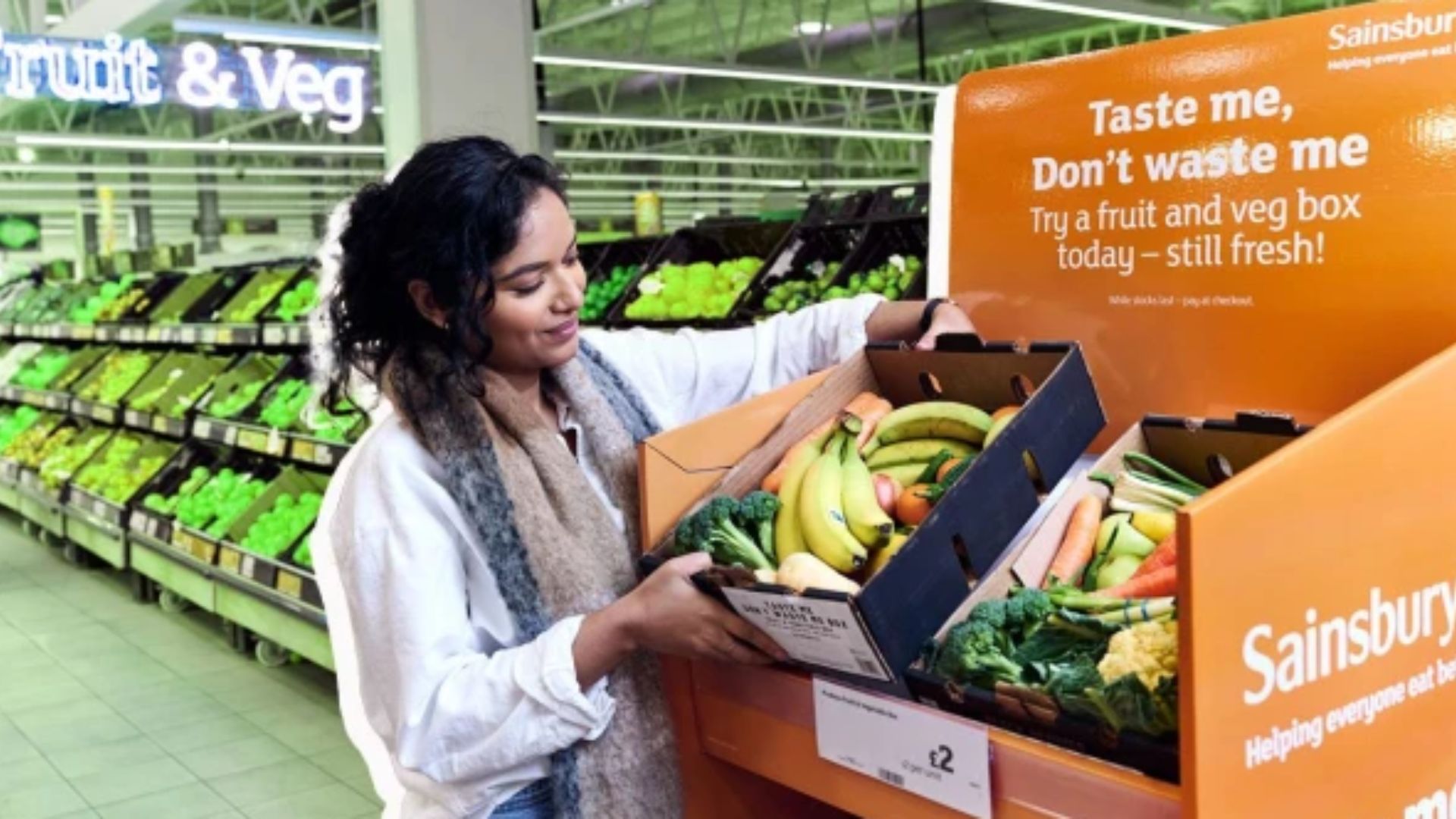 Sainsbury s carries out £2 products of soil boxes to assist with food waste
