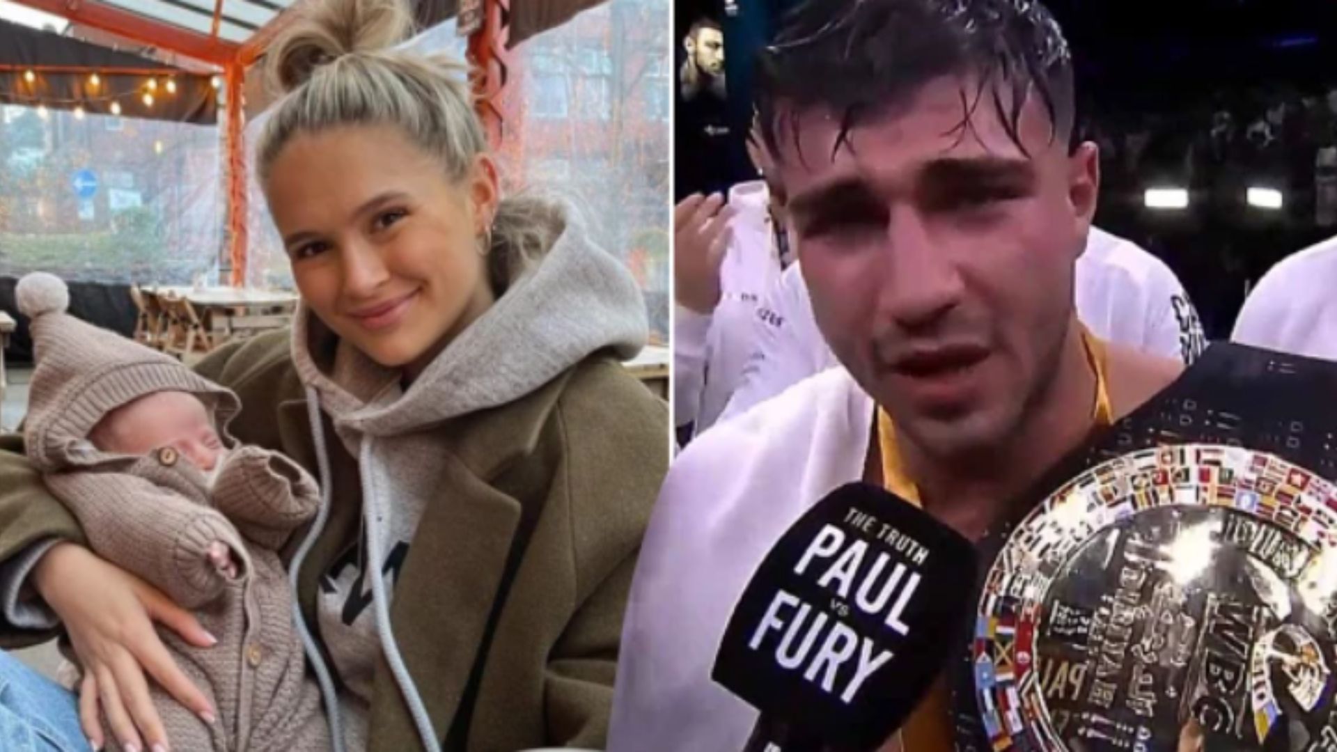 Tommy Fury sorrowfully commits triumph over Jake Paul to little girl