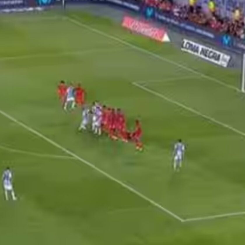 Lionel Messi arrives at the 800-goal mark with a wary free-kick