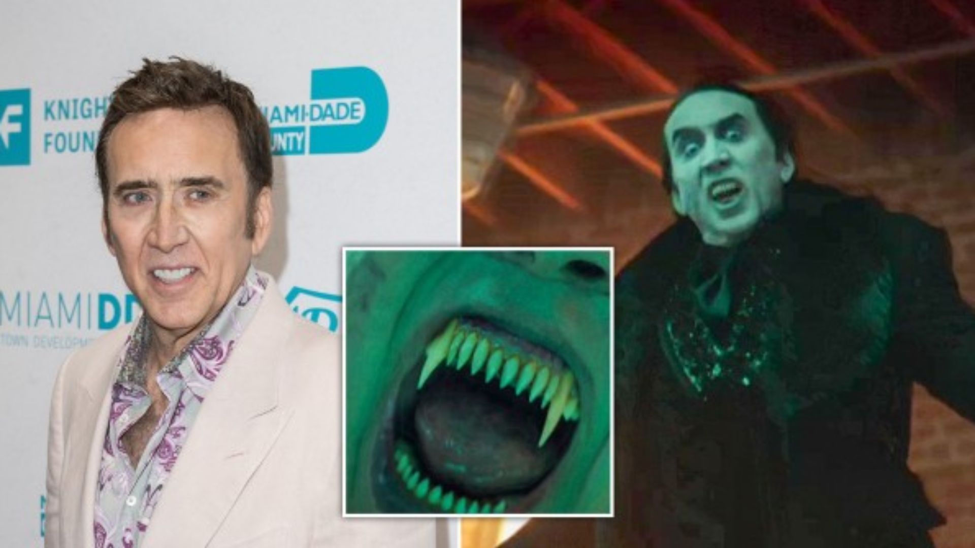 Nicolas Cage is so strategy he wore teeth at home to consummate